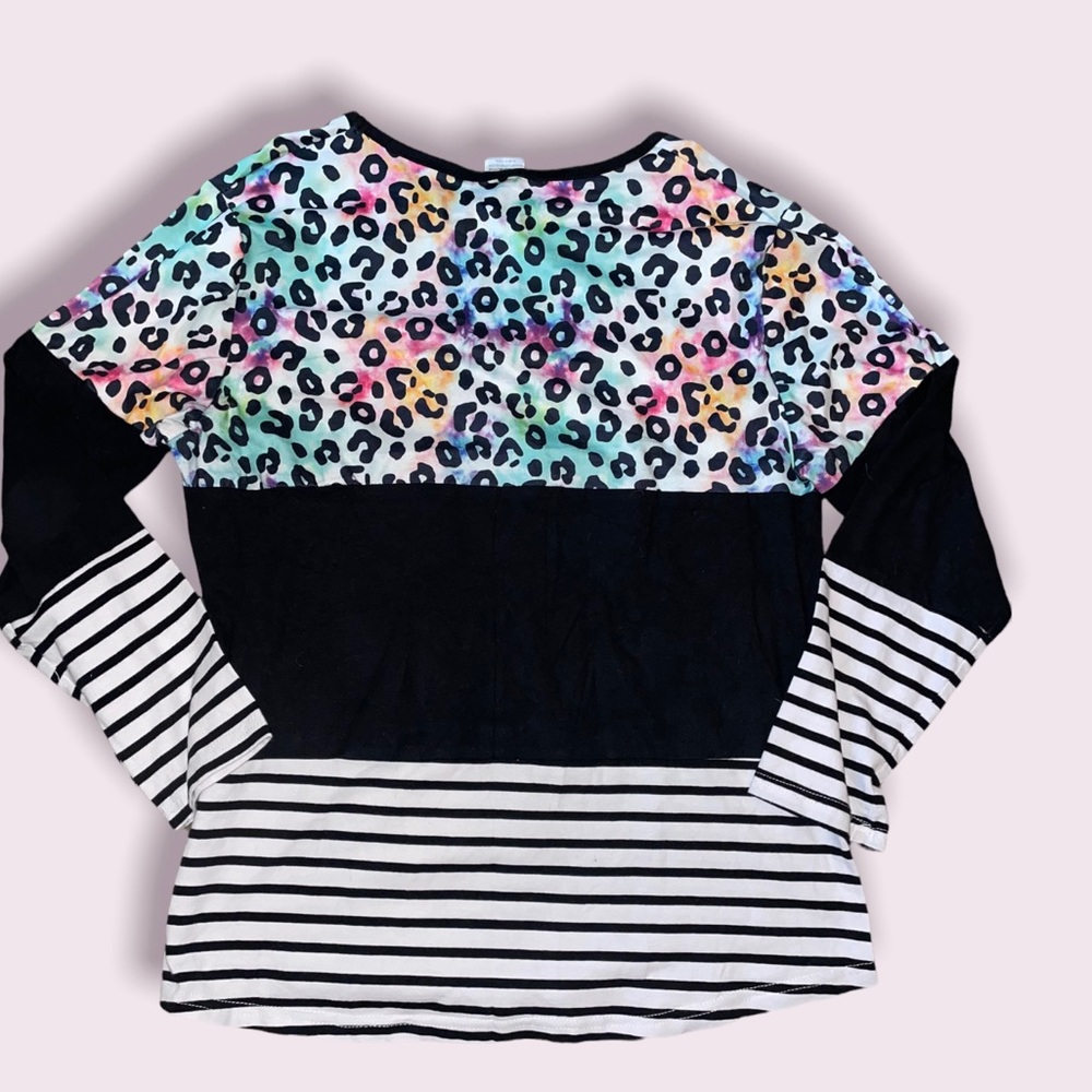 Colorful Leopard long sleeve top - Picture 2 of 3